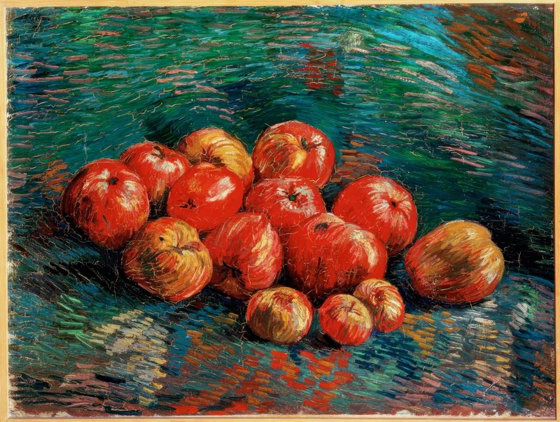 エミール・ジュールダン、りんごと花のある静物、希少な画集より Vincent van Gogh - Stilleben